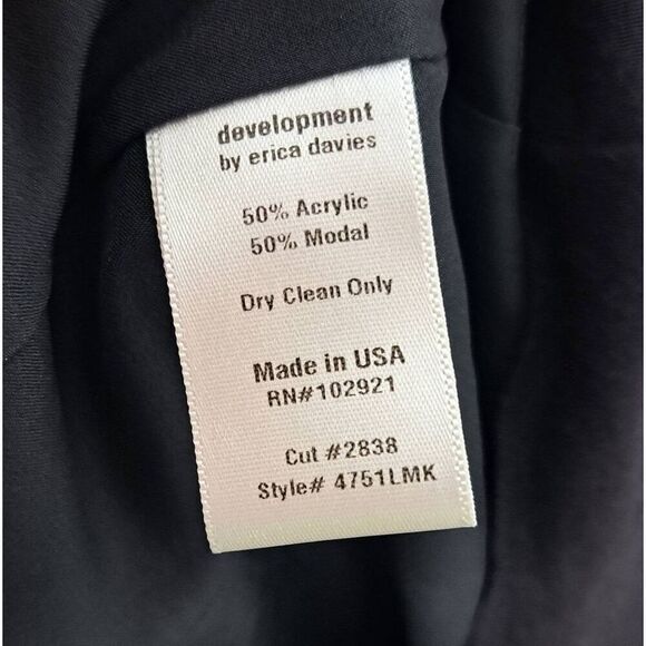 Development by Erica Davies Women's Y2K Cowl Neck Sleeveless Mini Dress Black si - Picture 5 of 6